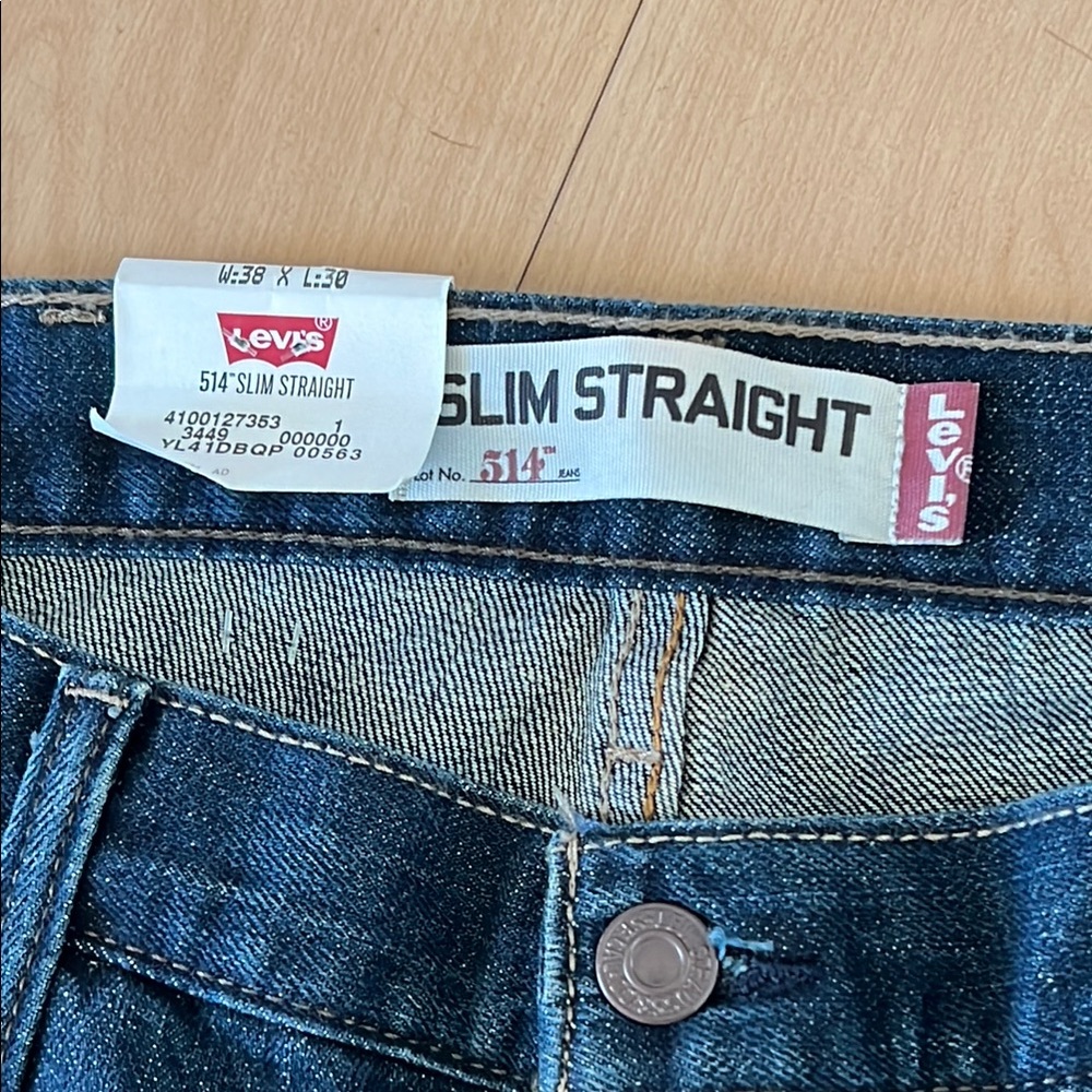 514 Levi's Slim Straight 38x30 - Picture 2 of 11
